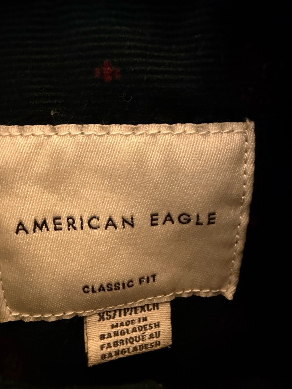American Eagle Outfitters Dark Green Floral Button-Down Shirt - Picture 2 of 4